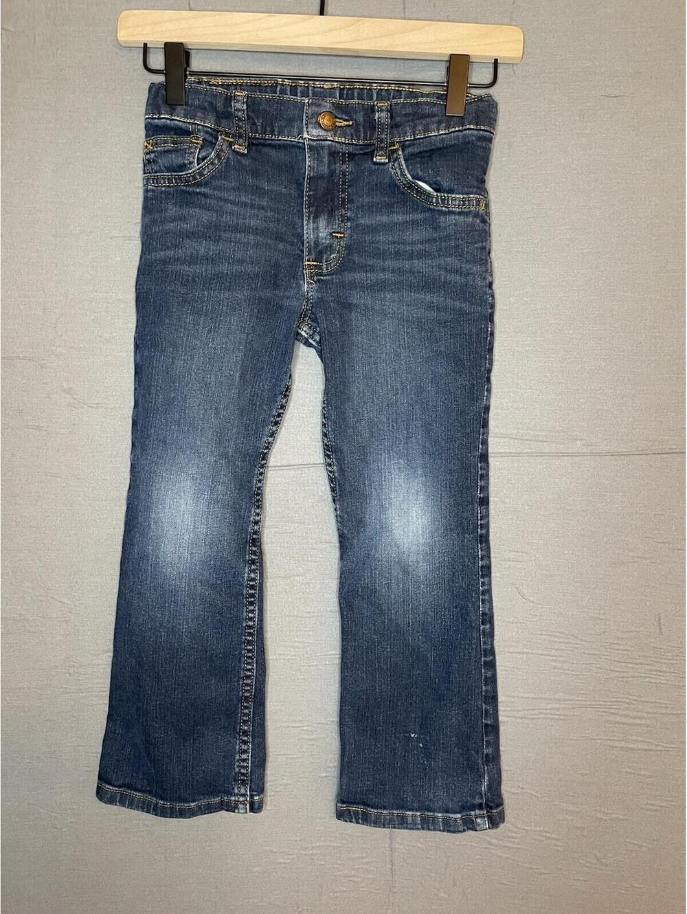 Wrangler Boys Classic Boot Jeans  Dark Wash Adjustable Waist Size 6 R